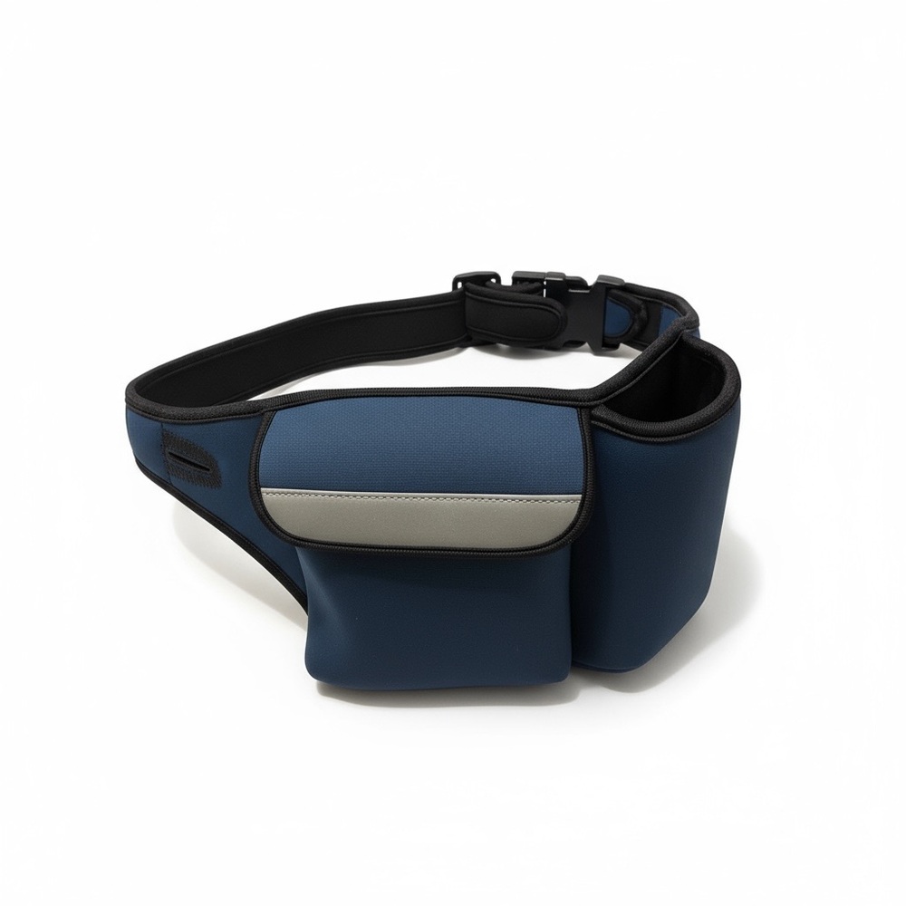 Blue Neoprene Runners Belt Bag
